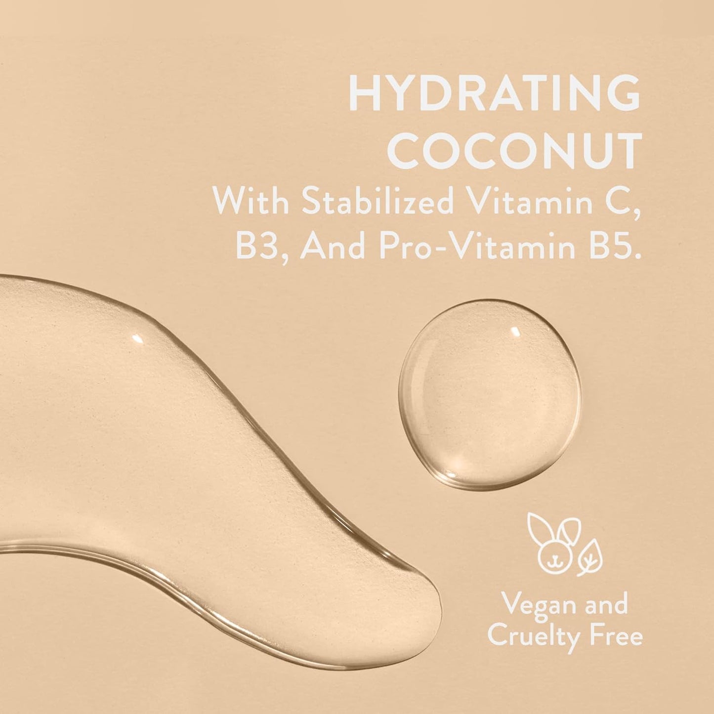 Moisturizing Facial Serum Contains Naturally Derived Ingredients | Hydrating Serum with Coconut and Vitamin B3, Revitalize and Repair Your Skin, Fragrance-Free, 30Ml, 1 Fl Oz