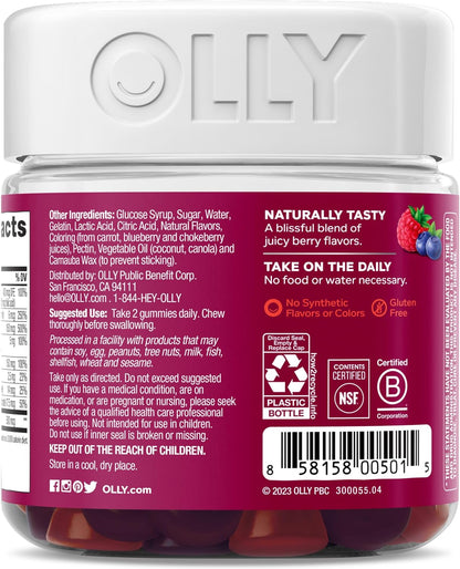 Women'S Multivitamin Gummy, Vitamins A, D, C, E, Biotin, Folic Acid, Adult Chewable Vitamin, Berry Flavor, 45 Day Supply - 90 Count (Packaging May Vary)