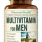 Multivitamin for Men - Daily Mens Multivitamins & Multiminerals Supplement for Energy, Focus and Performance. Mens Vitamins A, C, D, E & B12, Zinc, Calcium, Magnesium & More. Multi Vitamin Capsules